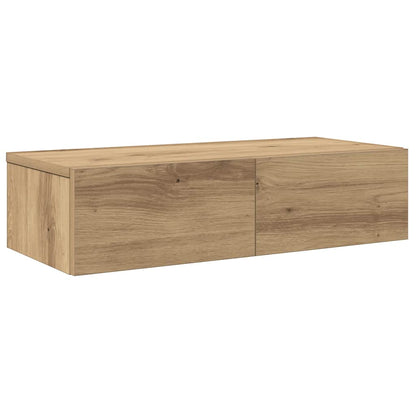 Scaffale a Parete con Cassetti Rovere 60x26,5x15 cm Truciolato | homemem39