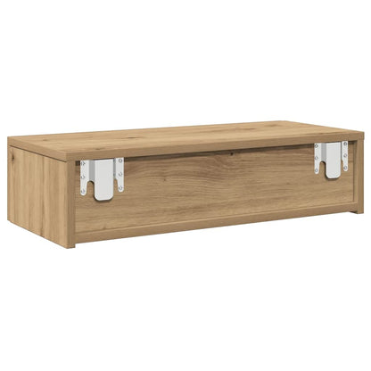 Scaffale a Parete con Cassetti Rovere 60x26,5x15 cm Truciolato | homemem39