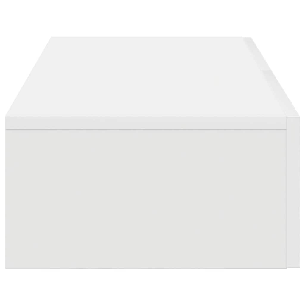 Scaffale a Parete con Cassetti Bianco 80x33x17 cm in Truciolato | homemem39