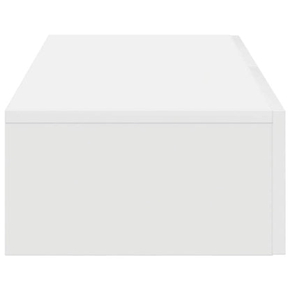 Scaffale a Parete con Cassetti Bianco 80x33x17 cm in Truciolato | homemem39