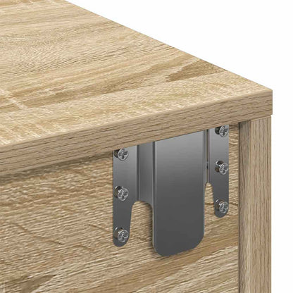 Scaffale a Parete con Cassetti Sonoma 80x33x17 cm in Truciolato | homemem39