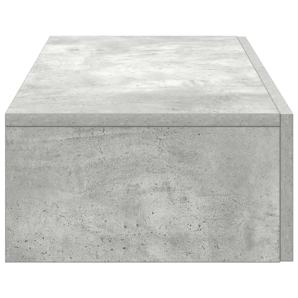 Scaffale a Parete con Cassetti Grigio 80x33x17 cm in Truciolato | homemem39