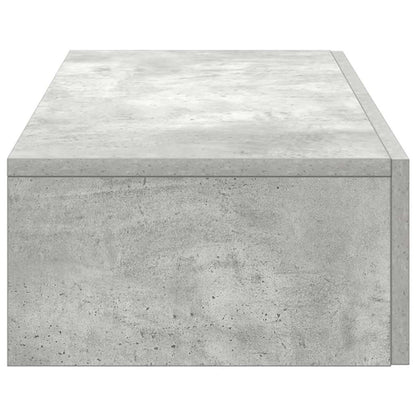 Scaffale a Parete con Cassetti Grigio 80x33x17 cm in Truciolato | homemem39