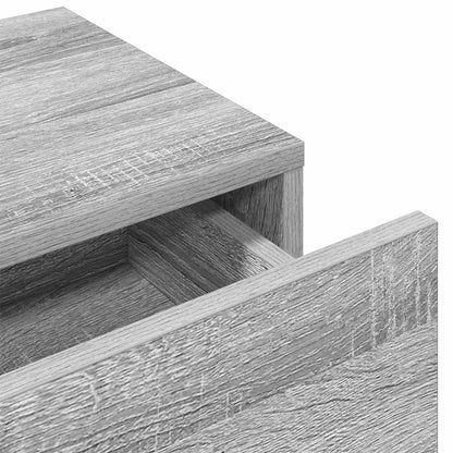 Scaffale a Parete con Cassetti Grigio 80x33x17 cm in Truciolato | homemem39