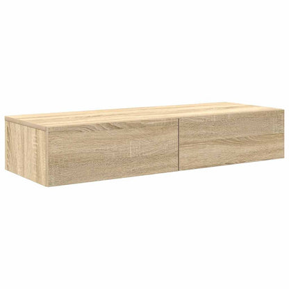 Scaffale a Parete con Cassetti Sonoma 100x36x19cm in Truciolato | homemem39