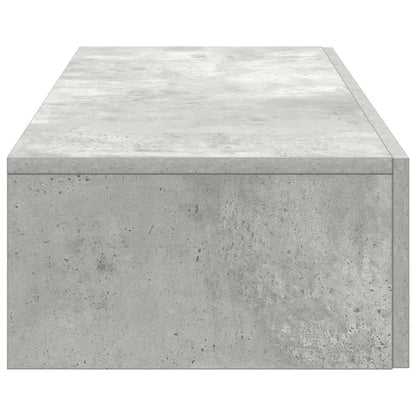 Scaffale a Parete con Cassetti Grigio 100x36x19cm in Truciolato