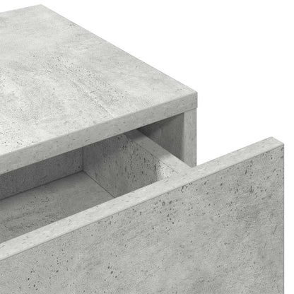 Scaffale a Parete con Cassetti Grigio 100x36x19cm in Truciolato
