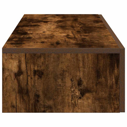 Scaffale a Parete con Cassetti Fumo 100x36x19 cm in Truciolato | homemem39