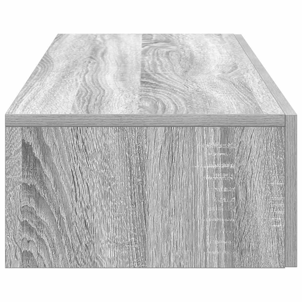 Scaffale a Parete con Cassetti Grigio 100x36x19cm in Truciolato | homemem39