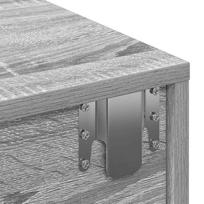 Scaffale a Parete con Cassetti Grigio 100x36x19cm in Truciolato | homemem39