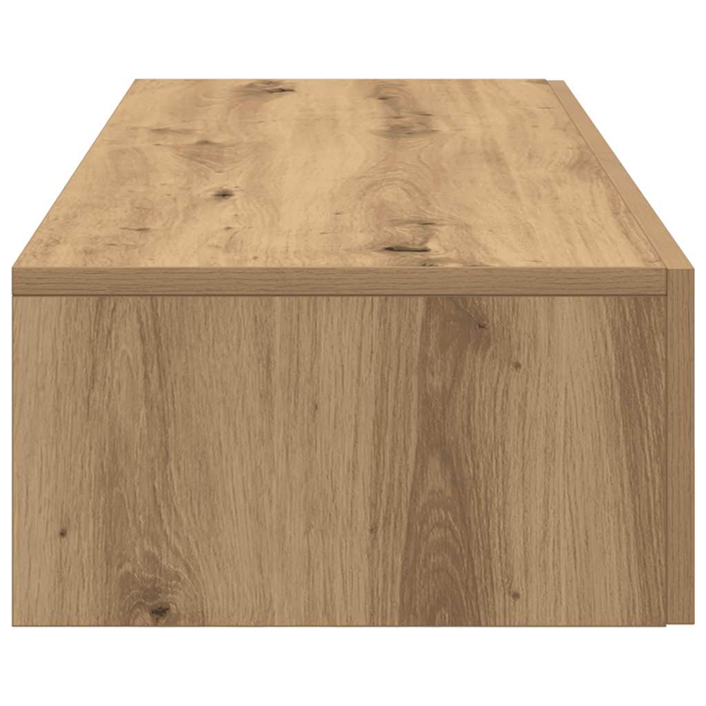 Scaffale a Parete con Cassetti Rovere 100x36x19cm in Truciolato | homemem39
