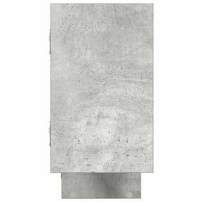 Mensola a Cubo da Parete 5 Scomparti Truciolato Grigio Cemento