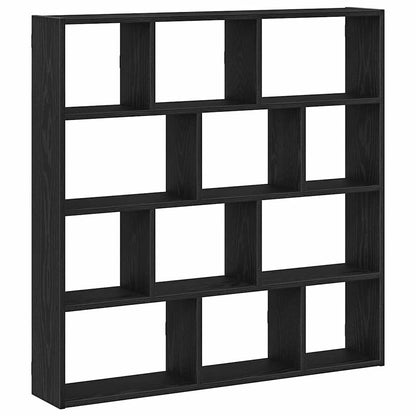 Mensola a Cubo da Parete 12 Scomparti Nero in Truciolato | homemem39