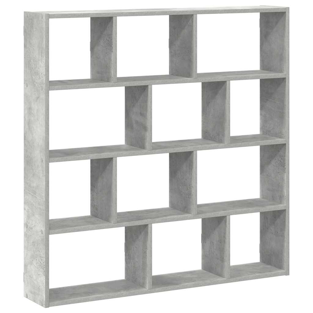 Mensola a Cubo da Muro 12 Scomparti Truciolato Grigio Cemento | homemem39