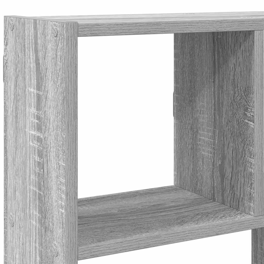Mensola a Cubo da Muro 12 Scomparti in Truciolato Sonoma Grigio | homemem39