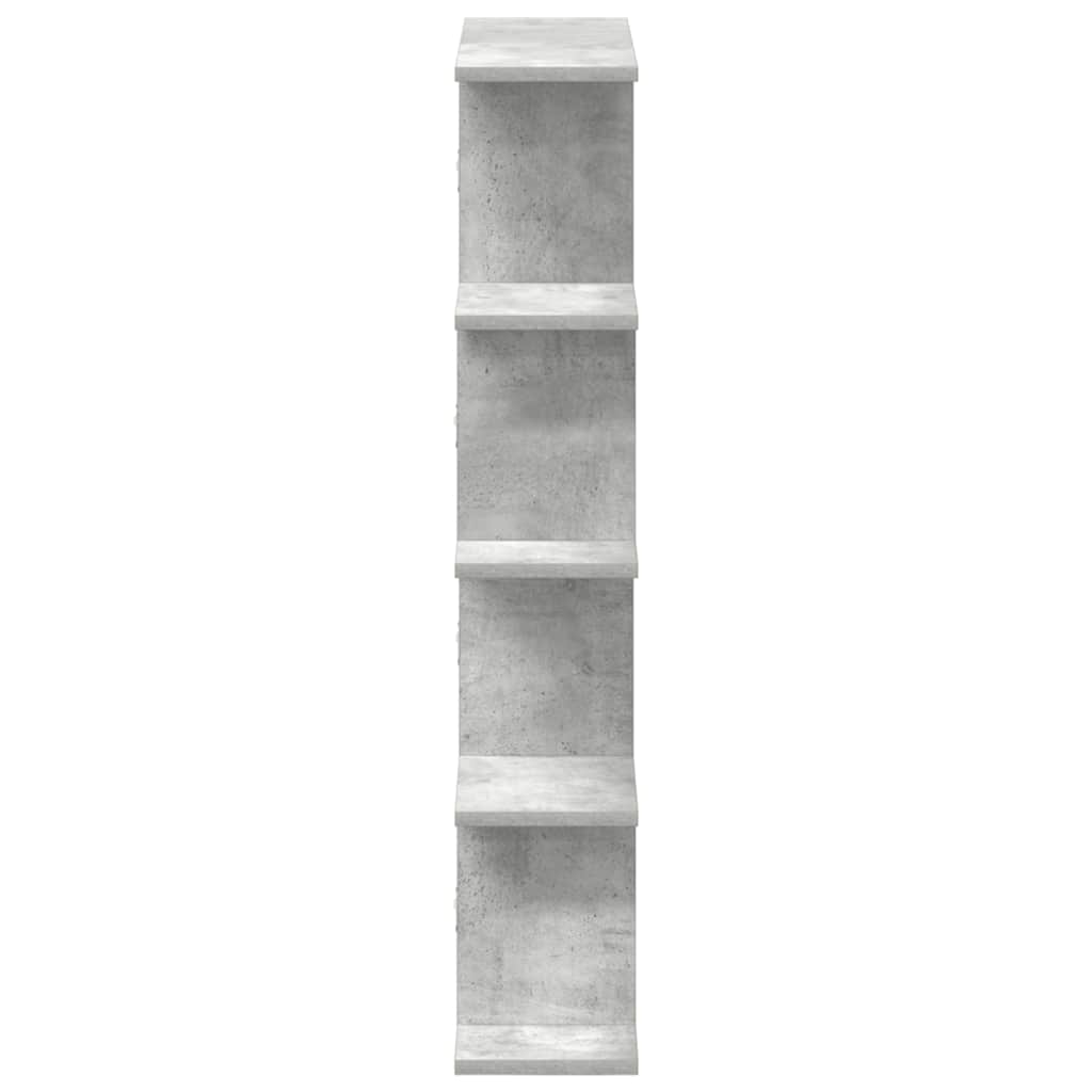 Mensola a Cubo da Muro 12 Scomparti Truciolato Grigio Cemento | homemem39