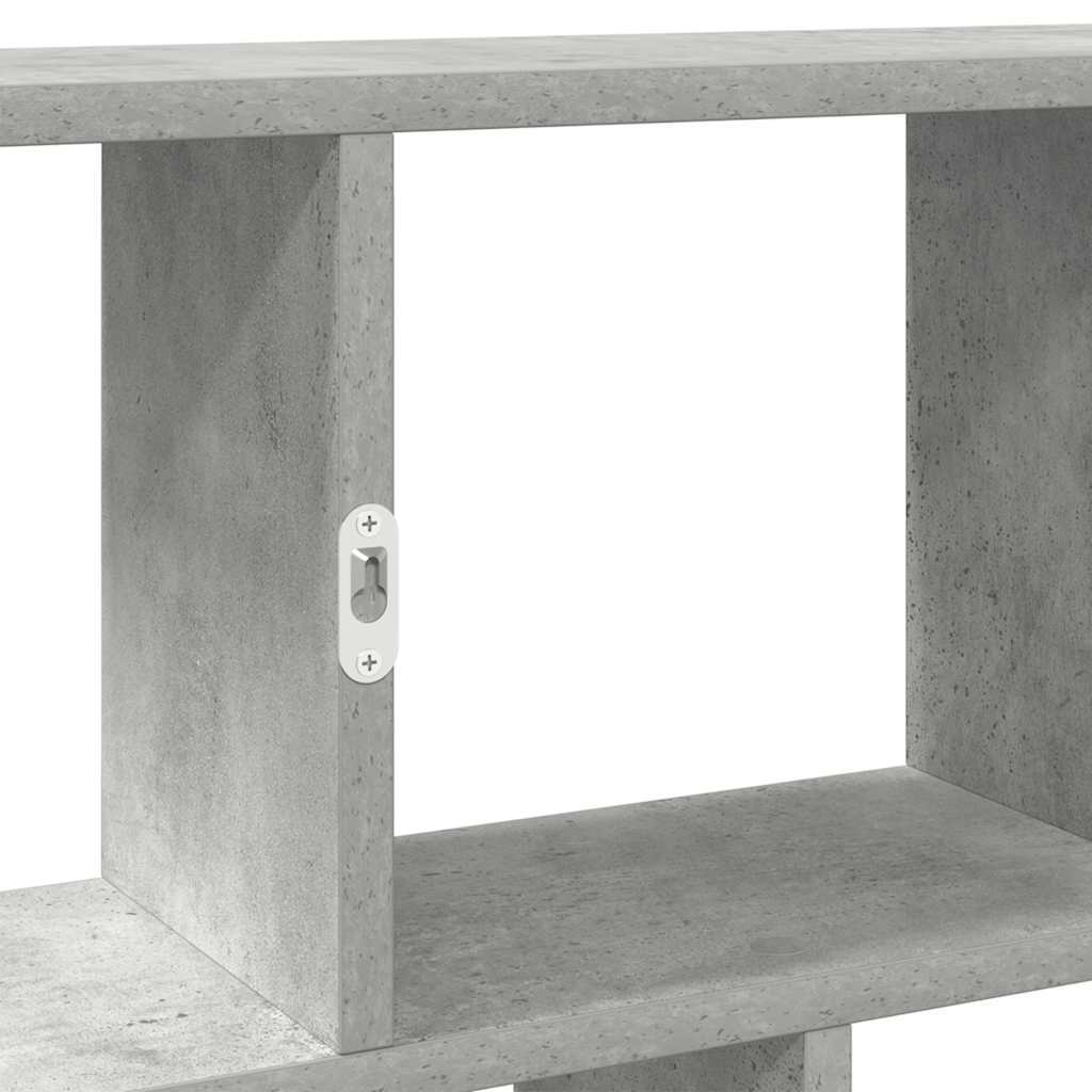 Mensola a Cubo da Muro 12 Scomparti Truciolato Grigio Cemento | homemem39