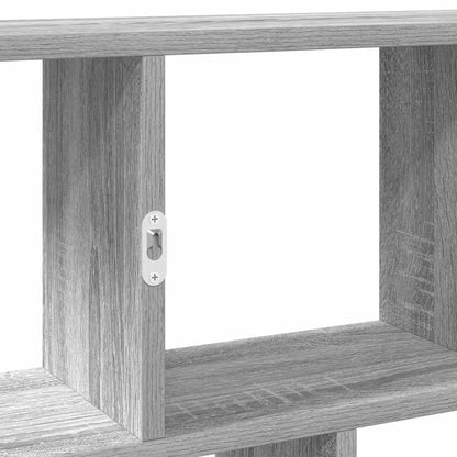 Mensola a Cubo da Muro 12 Scomparti in Truciolato Sonoma Grigio | homemem39