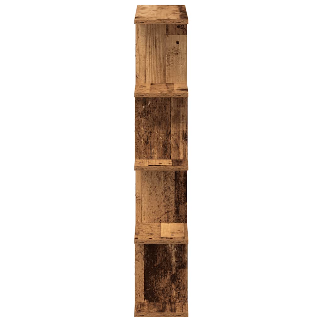 Mensola a Muro a Cubo 12 Scomparti in Truciolato Legno Antico | homemem39