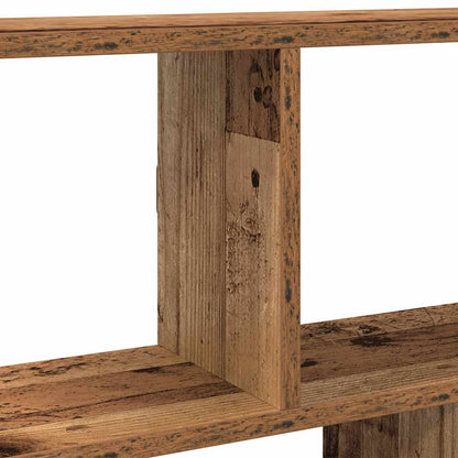 Mensola a Muro a Cubo 12 Scomparti in Truciolato Legno Antico | homemem39