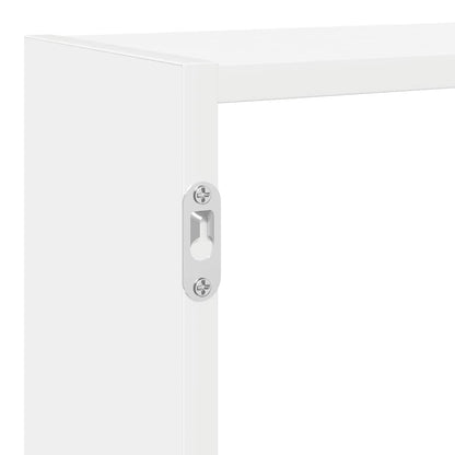 Mensola a Cubo da Parete 7 Scomparti in Truciolato Bianco | homemem39