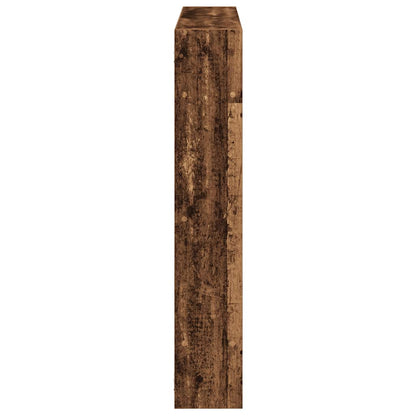 Mensola a Cubo da Parete 7 Scomparti in Truciolato Legno Antico | homemem39