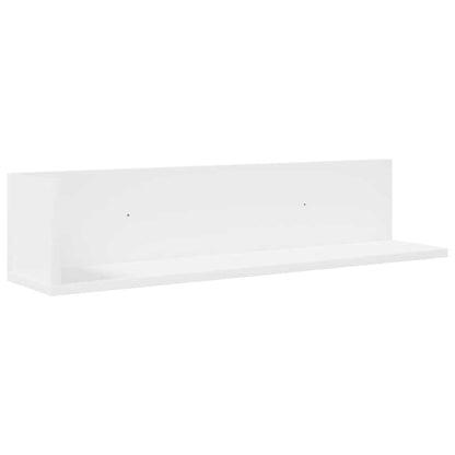 Mensole a Muro 2 pz Bianche 75x16,5x16,5 cm in Truciolato | homemem39