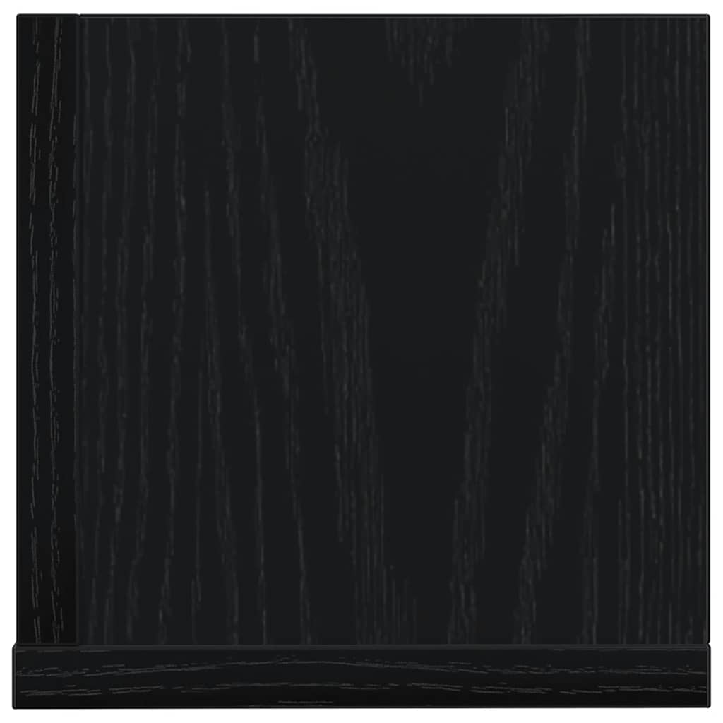 Mensole da Parete 2pz Nere 75x16,5x16,5 cm in Truciolato | homemem39