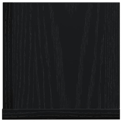 Mensole da Parete 2pz Nere 75x16,5x16,5 cm in Truciolato | homemem39