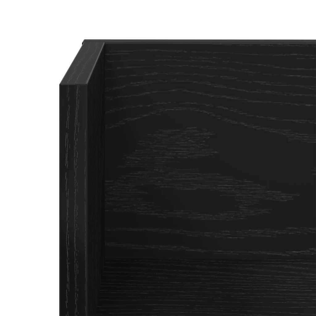 Mensole da Parete 2pz Nere 75x16,5x16,5 cm in Truciolato | homemem39