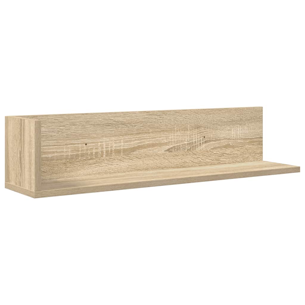 Mensole Parete 2pz Rovere Sonoma 75x16,5x16,5 cm in Truciolato | homemem39