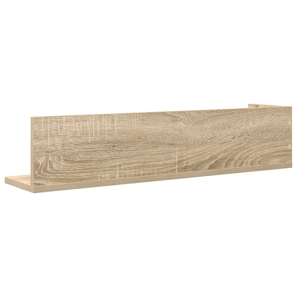 Mensole Parete 2pz Rovere Sonoma 75x16,5x16,5 cm in Truciolato | homemem39