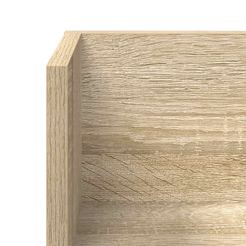 Mensole Parete 2pz Rovere Sonoma 75x16,5x16,5 cm in Truciolato | homemem39