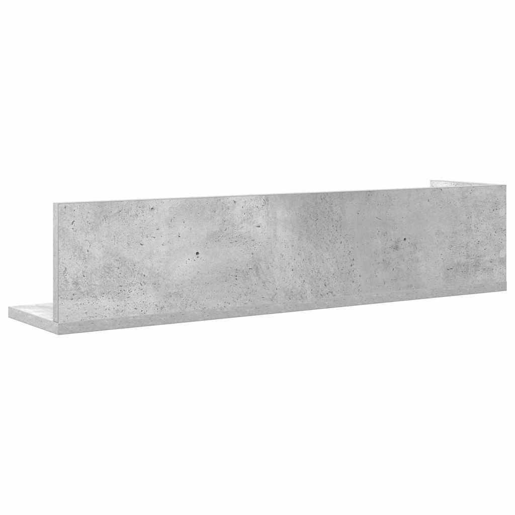 Mensole a Muro 2pz Grigio Cemento 75x16,5x16,5 cm in Truciolato | homemem39