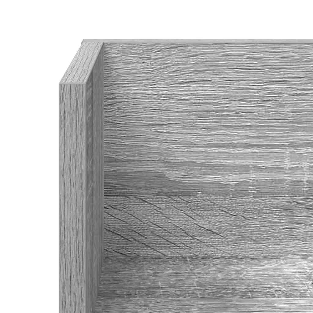 Mensole a Parete 2pz Grigio Sonoma 75x16,5x16,5cm in Truciolato | homemem39