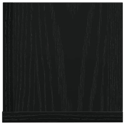 Mensole da Parete 2pz Nere 100x16,5x16,5 cm Legno Multistrato | homemem39