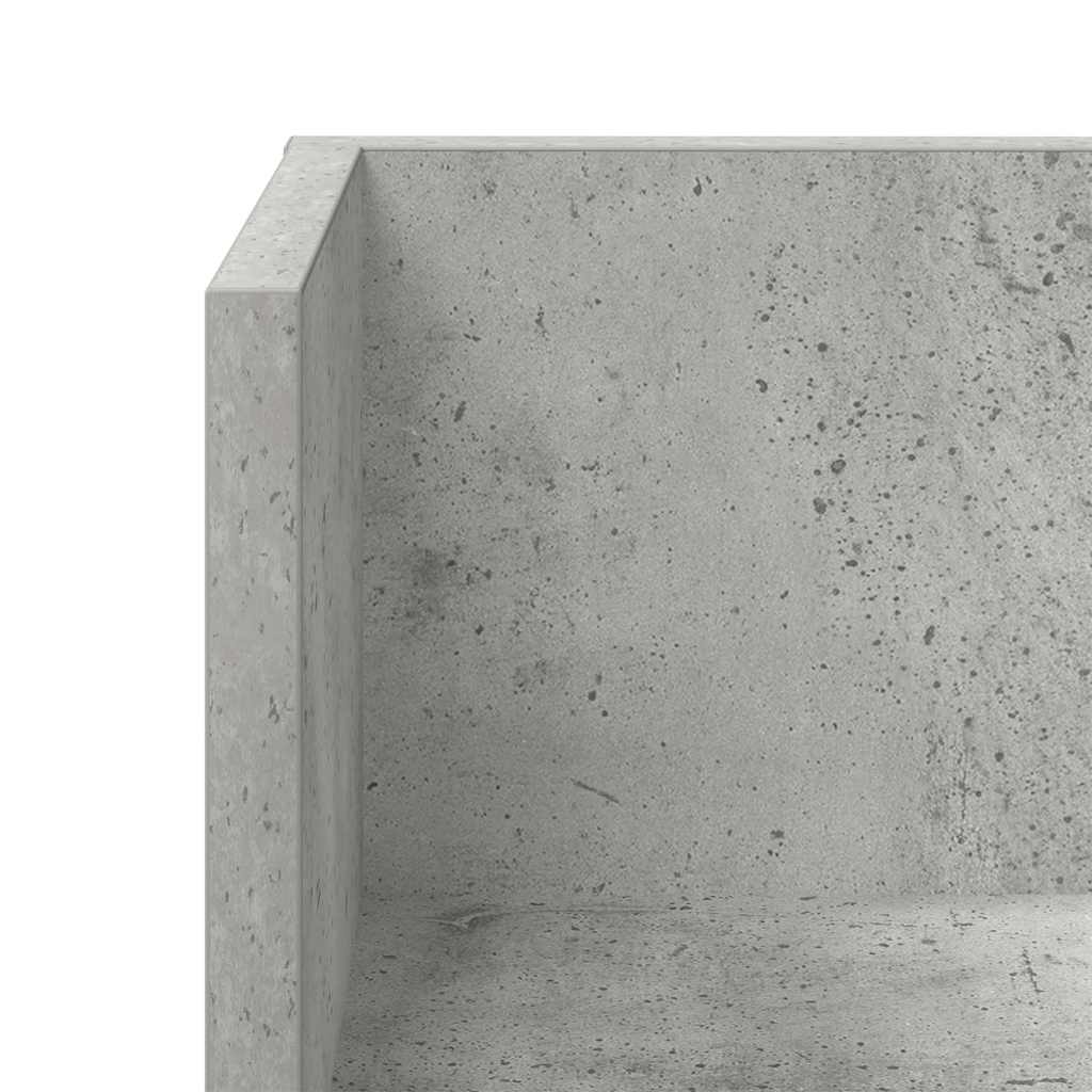 Mensole a Muro 2pz Grigio Cemento 100x16,5x16,5cm in Truciolato | homemem39