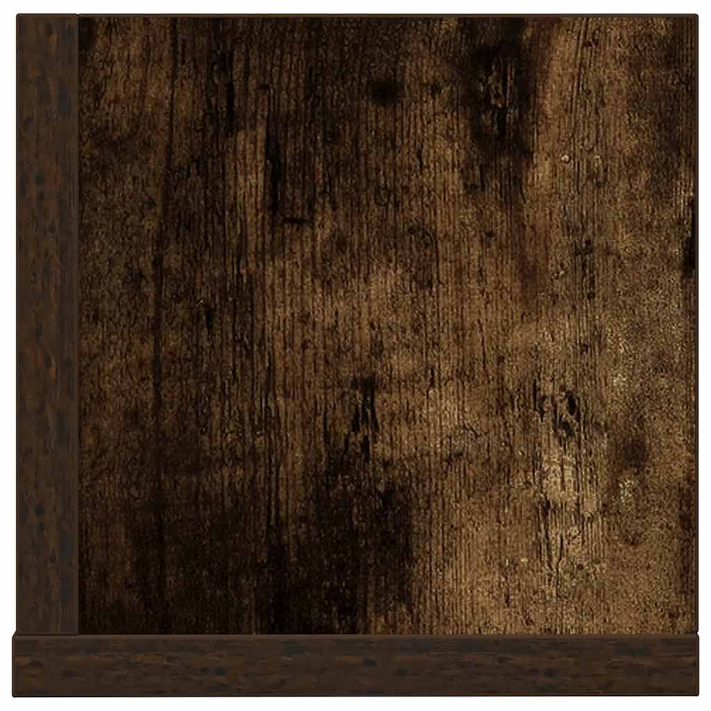 Mensole Parete 2pz Rovere Fumo 100x16,5x16,5 cm in Truciolato | homemem39