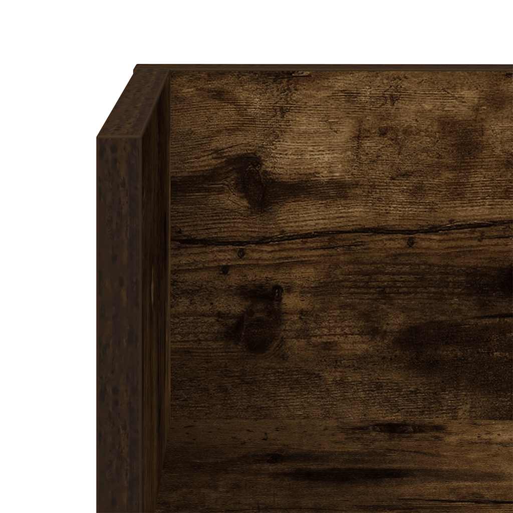 Mensole Parete 2pz Rovere Fumo 100x16,5x16,5 cm in Truciolato | homemem39