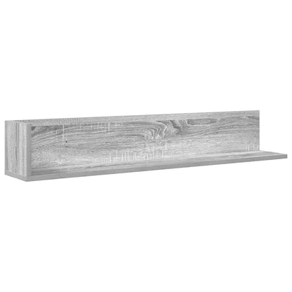Mensole Parete 2pz Grigio Sonoma 100x16,5x16,5 cm in Truciolato | homemem39