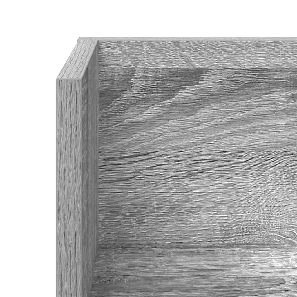 Mensole Parete 2pz Grigio Sonoma 100x16,5x16,5 cm in Truciolato | homemem39