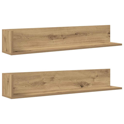 Mensole da Parete 2 pz Artigianale 100x16,5x16,5 cm Truciolato | homemem39