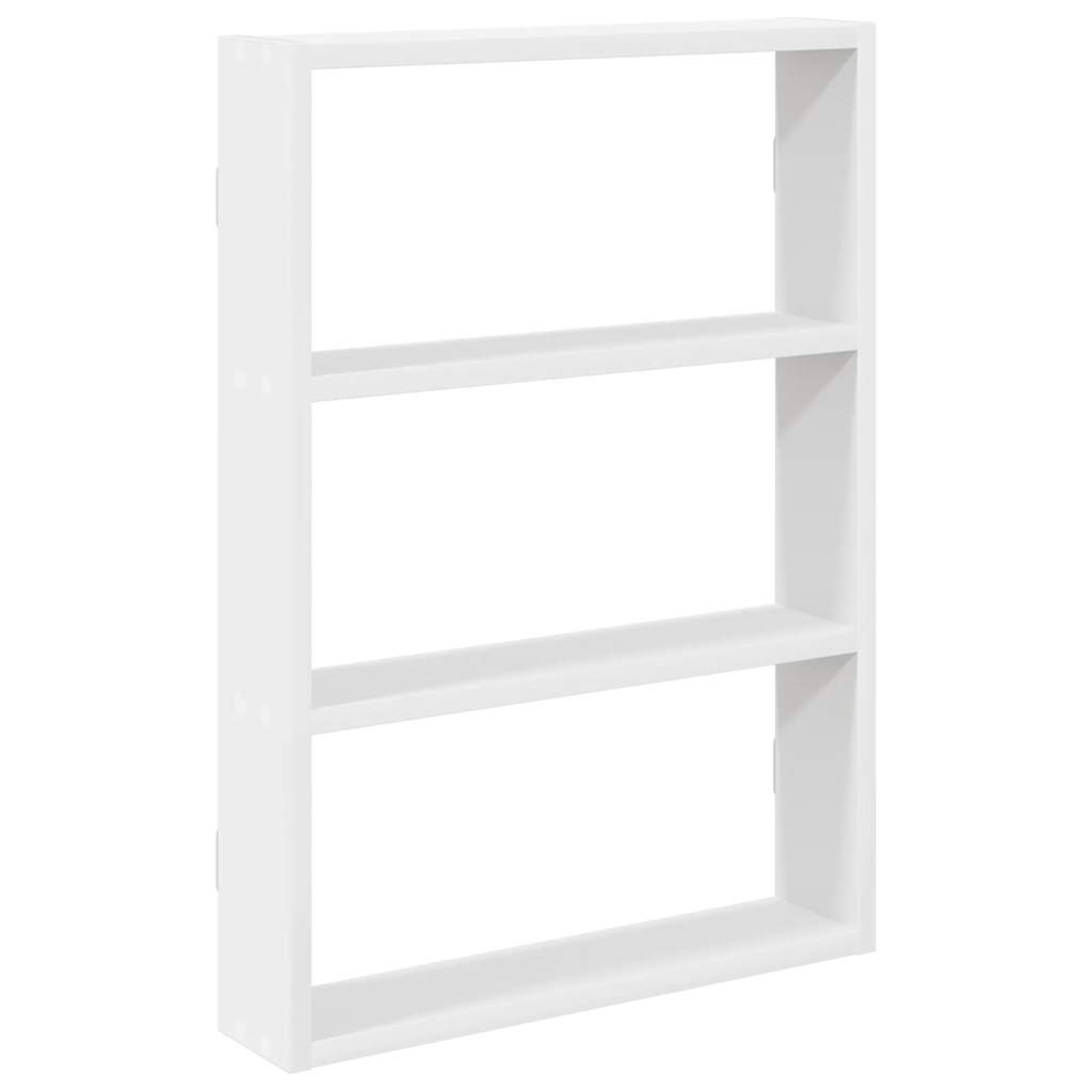 Scaffale a Parete Bianco 43x9x60 cm in Legno Multistrato | homemem39