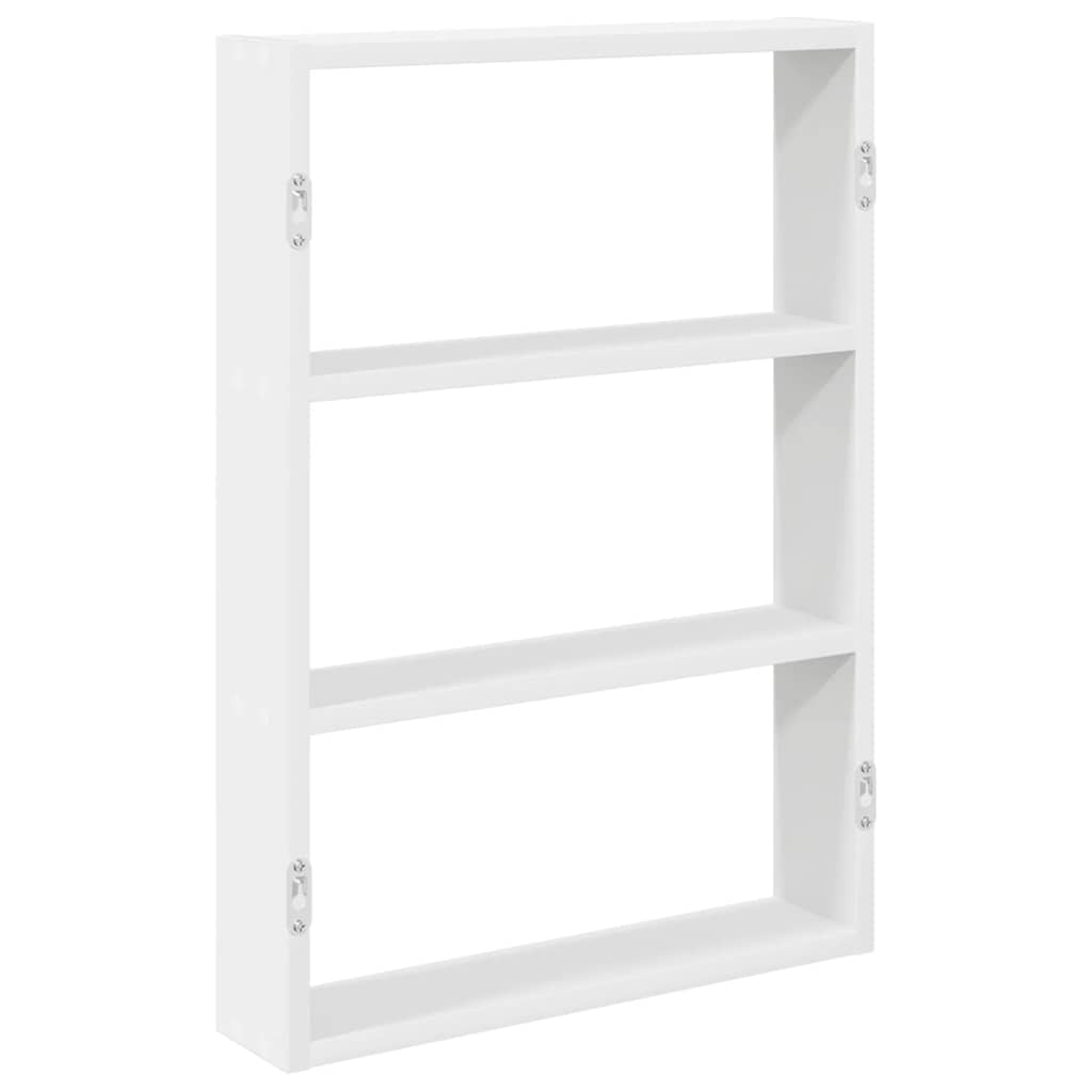 Scaffale a Parete Bianco 43x9x60 cm in Legno Multistrato | homemem39