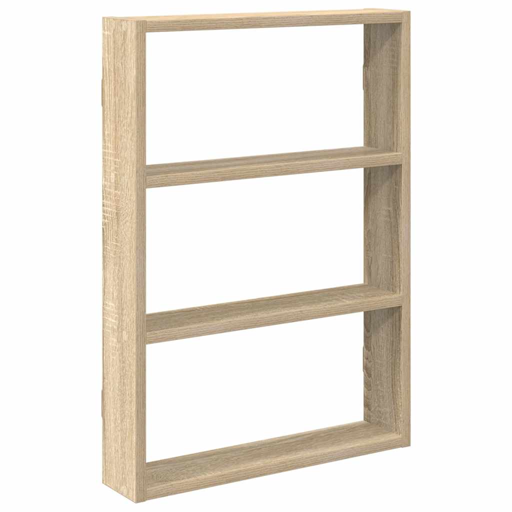 Scaffale a Parete Rovere Sonoma 43x9x60 cm in Truciolato | homemem39