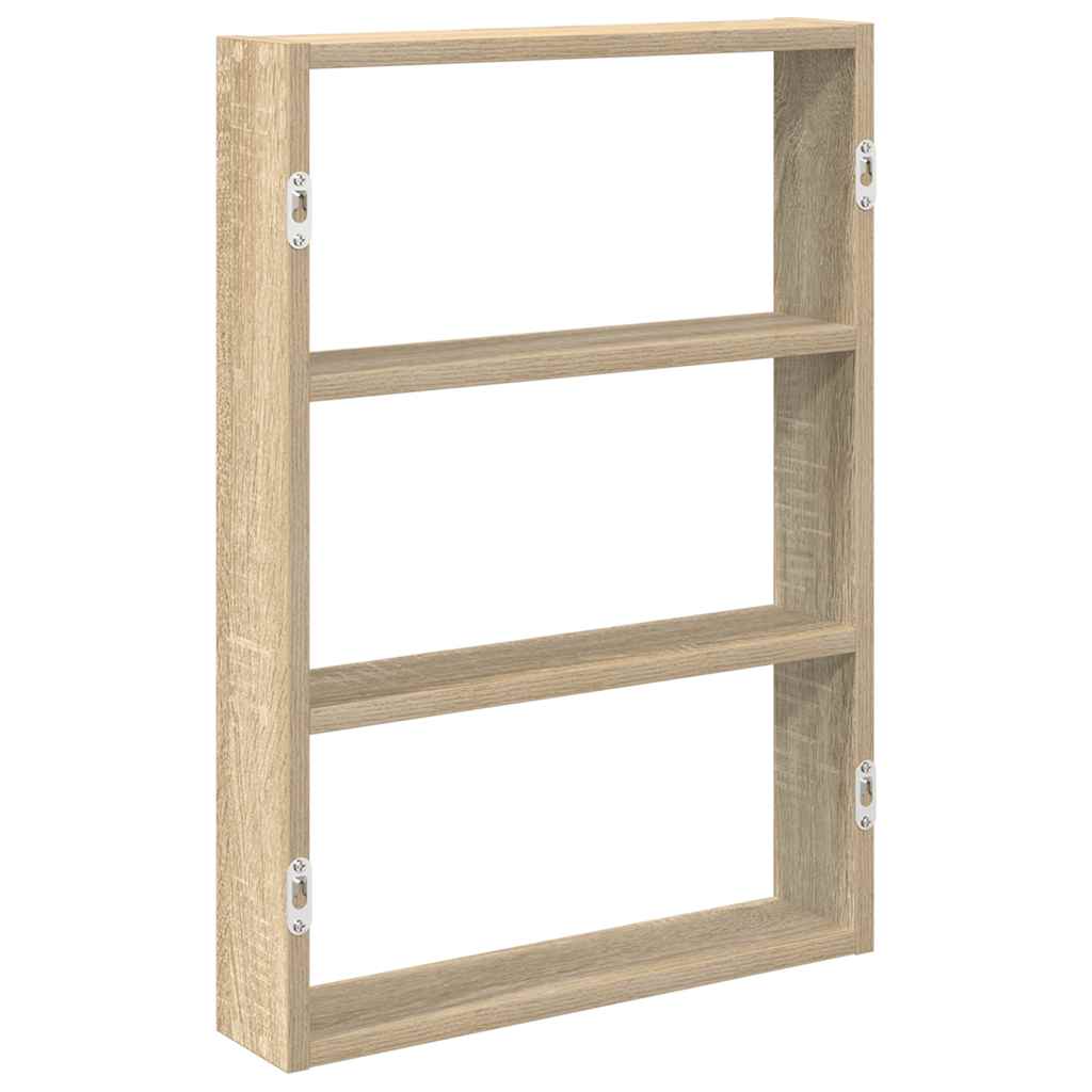 Scaffale a Parete Rovere Sonoma 43x9x60 cm in Truciolato | homemem39