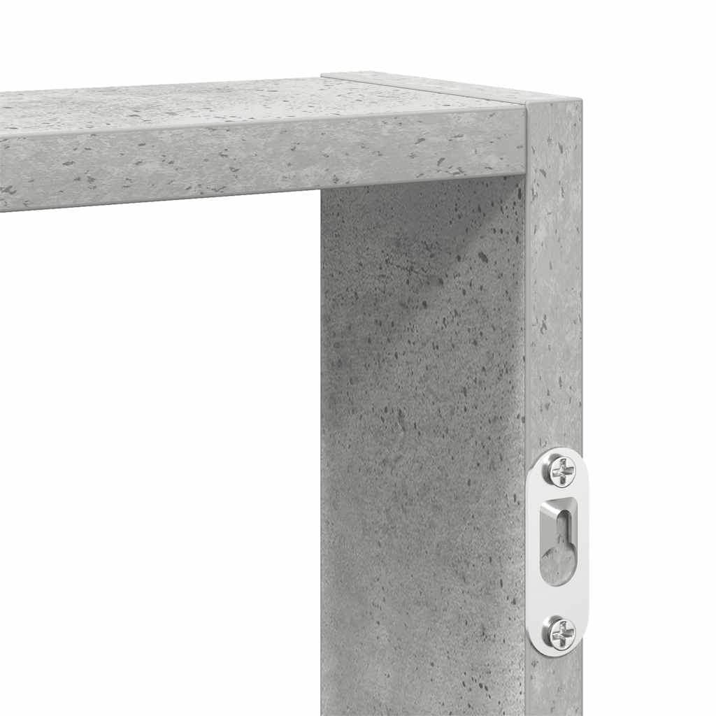 Scaffale a Muro Grigio Cemento 43x9x60 cm in Truciolato | homemem39