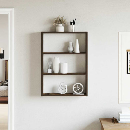 Mensola a Muro Rovere Fumo 43x9x60 cm in Truciolato | homemem39