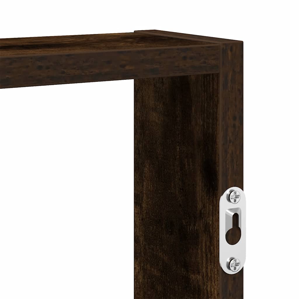 Mensola a Muro Rovere Fumo 43x9x60 cm in Truciolato | homemem39