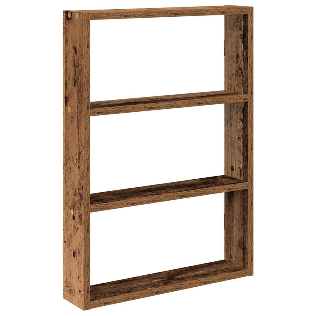 Scaffale a Parete Legno Vecchio 43x9x60 cm in Truciolato | homemem39